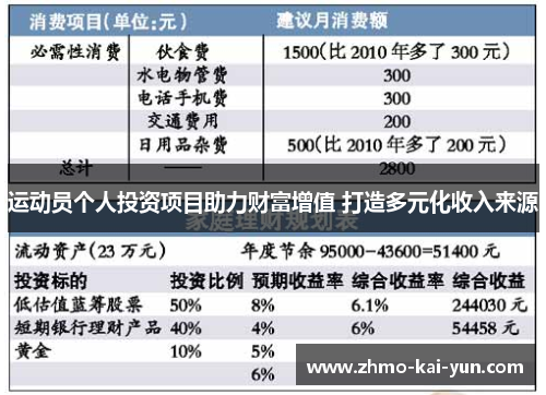 运动员个人投资项目助力财富增值 打造多元化收入来源 运动员个人投资项目助力财富增值 打造多元化收入来源